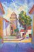 'Quinua Church' - Impressionist Painting of Quinua Church in Peru thumbail