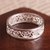 Sterling silver filigree band ring, 'Beautiful Illusion' - Artisan Crafted Sterling Silver Filigree Band Ring from Peru (image 2b) thumbail