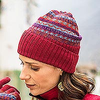 Featured review for 100% alpaca knit hat, Andean Art