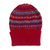 100% alpaca knit hat, 'Andean Art' - Striped 100% Alpaca Knit Hat from Peru thumbail