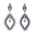 Sterling silver filigree dangle earrings, 'Perfect Form' - Diamond-Shaped Sterling Silver Filigree Dangle Earrings (image 2a) thumbail