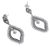 Sterling silver filigree dangle earrings, 'Perfect Form' - Diamond-Shaped Sterling Silver Filigree Dangle Earrings (image 2c) thumbail