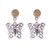 Citrine filigree dangle earrings, 'Gemstone Butterflies' - Citrine Butterfly Filigree Dangle Earrings from Peru (image 2a) thumbail