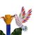 Recycled metal candleholder, 'Sweet Dove in Blue' - Recycled Metal Dove Candle Holder in Blue from Peru (image 2c) thumbail