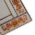 Reverse-painted glass wall mirror, 'Reflective Bouquet' - Orange Floral Reverse-Painted Glass Wall Mirror from Peru (image 2d) thumbail