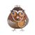 Sterling silver accented gourd figurine, 'Male Owl Doctor in Brown' - Sterling Silver and Gourd Male Owl Doctor Figurine in Brown (image 2a) thumbail