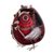 Sterling silver-accented gourd figurine, 'Owl Traumatologist' - Sterling Silver and Red Gourd Owl Traumatologist Figurine (image 2c) thumbail