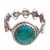 Chrysocolla filigree cocktail ring, 'Andean Delight' - Natural Chrysocolla Filigree Cocktail Ring from Peru (image 2a) thumbail