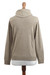 Cotton blend pullover, 'Taupe Versatility' - Cotton Blend Pullover in Taupe from Peru (image 2c) thumbail