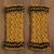 100% alpaca fingerless mitts, 'Cuzco Honey' - Hand-Crocheted 100% Alpaca Fingerless Mitts in Honey thumbail