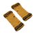 100% alpaca fingerless mitts, 'Cuzco Honey' - Hand-Crocheted 100% Alpaca Fingerless Mitts in Honey (image 2d) thumbail