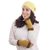 100% alpaca fingerless mitts, 'Cuzco Honey' - Hand-Crocheted 100% Alpaca Fingerless Mitts in Honey (image 2f) thumbail
