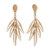 Gold plated sterling silver filigree dangle earrings, 'Autumn Glam' - Gold Plated Sterling Silver Filigree Earrings from Peru (image 2a) thumbail