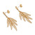 Gold plated sterling silver filigree dangle earrings, 'Autumn Glam' - Gold Plated Sterling Silver Filigree Earrings from Peru (image 2c) thumbail