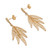 Gold plated sterling silver filigree dangle earrings, 'Autumn Glam' - Gold Plated Sterling Silver Filigree Earrings from Peru (image 2d) thumbail