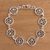 Sterling silver filigree link bracelet, 'Sweet Circles' - Circular Sterling Silver Filigree Link Bracelet from Peru thumbail