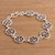 Sterling silver filigree link bracelet, 'Sweet Circles' - Circular Sterling Silver Filigree Link Bracelet from Peru (image 2b) thumbail