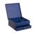 Reverse-painted glass and wood jewelry box, 'Worldly Goods' - Blue Wood and Reverse-Painted Glass World Map Jewelry Box (image 2e) thumbail
