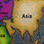 Reverse-painted glass and wood jewelry box, 'Worldly Goods' - Blue Wood and Reverse-Painted Glass World Map Jewelry Box (image 2h) thumbail
