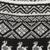 Alpaca blend knit hat, 'Alpaca Parade in Black' - Black and White Diamond Motif Alpaca Blend Knit Hat (image 2d) thumbail