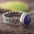 Sodalite filigree cocktail ring, 'Andean Power' - Sodalite Filigree Cocktail Ring Crafted in Peru thumbail