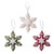 Wool ornaments, 'Holiday Snowflakes' (set of 3) - Assorted Wool Snowflake Ornaments from Peru (Set of 3) (image 2a) thumbail