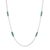 Reconstituted turquoise station necklace, 'Sky Dimension' - Reconstituted Turquoise Station Necklace from Peru (image 2d) thumbail
