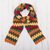 Alpaca blend scarf, 'Warm Zigzags' - Colorful Zigzag Alpaca Blend Wrap Scarf from Peru (image 2) thumbail