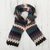 Alpaca blend scarf, 'Bold Zigzags' - Zigzag Pattern Alpaca Blend Wrap Scarf from Peru thumbail