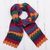 Alpaca blend scarf, 'Festive Zigzags' - Knit Zigzag Alpaca Blend Wrap Scarf from Peru thumbail