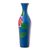 Ceramic decorative vase, 'Floral Paradise' - Hand-Painted Floral Ceramic Decorative Vase from Peru (image 2b) thumbail