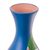 Ceramic decorative vase, 'Floral Paradise' - Hand-Painted Floral Ceramic Decorative Vase from Peru (image 2e) thumbail