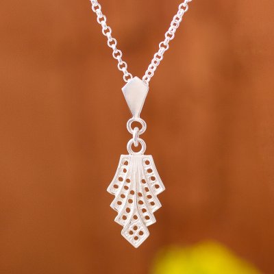 Sterling silver pendant necklace, Holy Life