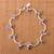 Sodalite link bracelet, 'Blue Branches' - Blue Sodalite Curved Link Bracelet from Peru thumbail