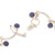 Sodalite link bracelet, 'Blue Branches' - Blue Sodalite Curved Link Bracelet from Peru (image 2e) thumbail