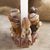 Ceramic candleholder, 'Music of the Andes' - Handmade Ceramic Candleholder with Music Theme (image 2) thumbail