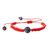 Sodalite unity bracelet, 'Vibrant Planet' - Andean Sodalite & Vivid Orange Macrame Unity Bracelet thumbail