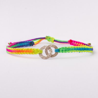 Sterling silver unity bracelet, Two in Union