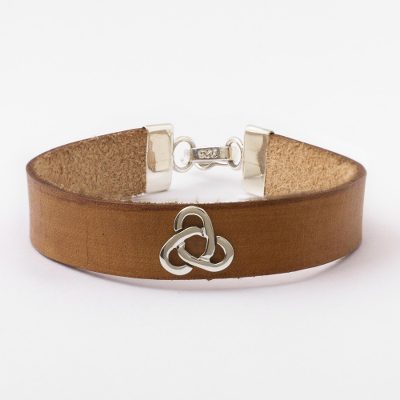 Sterling silver and leather unity bracelet, A Better World