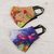 Cotton blend nose clip face masks, 'Fantasy Animals' (pair) - 3-Layer Cotton Blend Nose Clip Animal Print Masks (Pair) (image 2b) thumbail