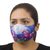 Cotton blend nose clip face masks, 'Fantasy Animals' (pair) - 3-Layer Cotton Blend Nose Clip Animal Print Masks (Pair) (image 2c) thumbail
