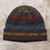 100% alpaca knit hat, 'Earth and Sky' - Women's Alpaca Knit Hat in Multicolor (image 2b) thumbail