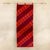 Wool tapestry, 'Inca Frets' - Hand Woven Red Wool Tapestry thumbail