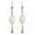 Onyx dangle earrings, 'Impulse' - White Onyx Dangle Earrings from Peru (image 2a) thumbail