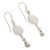 Onyx dangle earrings, 'Impulse' - White Onyx Dangle Earrings from Peru (image 2c) thumbail
