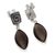 Obsidian dangle earrings, 'Amazing' - Transparent Obsidian Dangle Earrings (image 2d) thumbail