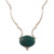 Chrysocolla pendant necklace, 'Mystical Energy' - Artisan Crafted Chrysocolla Pendant Necklace (image 2a) thumbail
