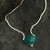 Chrysocolla pendant necklace, 'Mystical Energy' - Artisan Crafted Chrysocolla Pendant Necklace (image 2b) thumbail