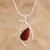Jasper pendant necklace, 'Outlook' - Modern Pendant Necklace with Red Jasper thumbail