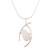 Jasper pendant necklace, 'Outlook' - Modern Pendant Necklace with Red Jasper (image 2d) thumbail